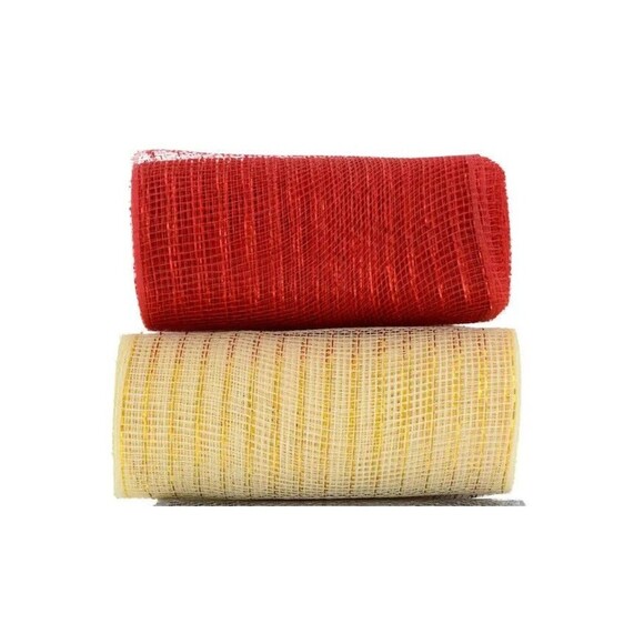 Crafter's Square Christmas Mix of 6 in. Decorative Mesh, 6in x 5-yd. 3 Rolls - Picture 3 of 10